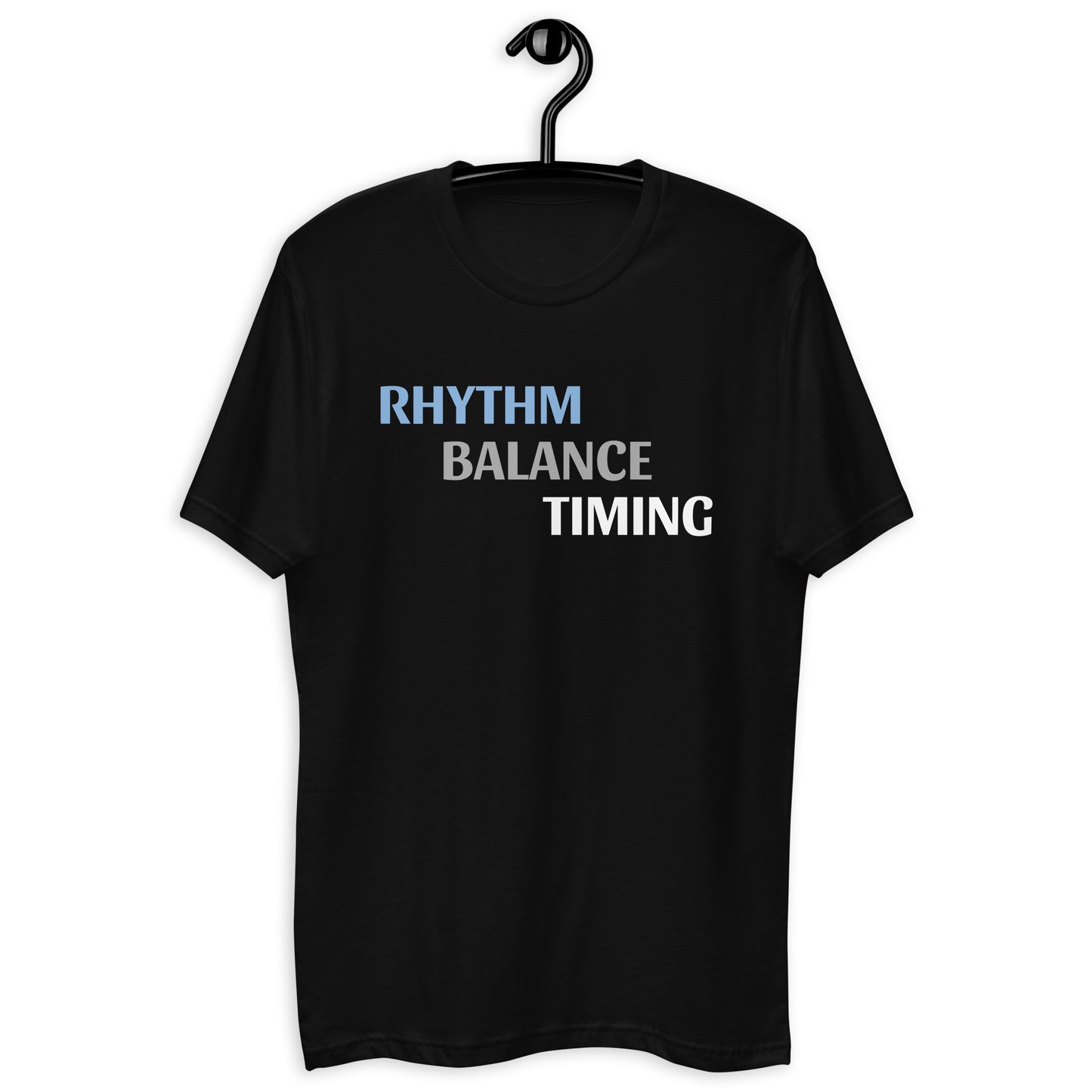 Short Sleeve Fitted T-shirt - Rhythm Balance Timing