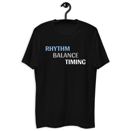 Short Sleeve Fitted T-shirt - Rhythm Balance Timing