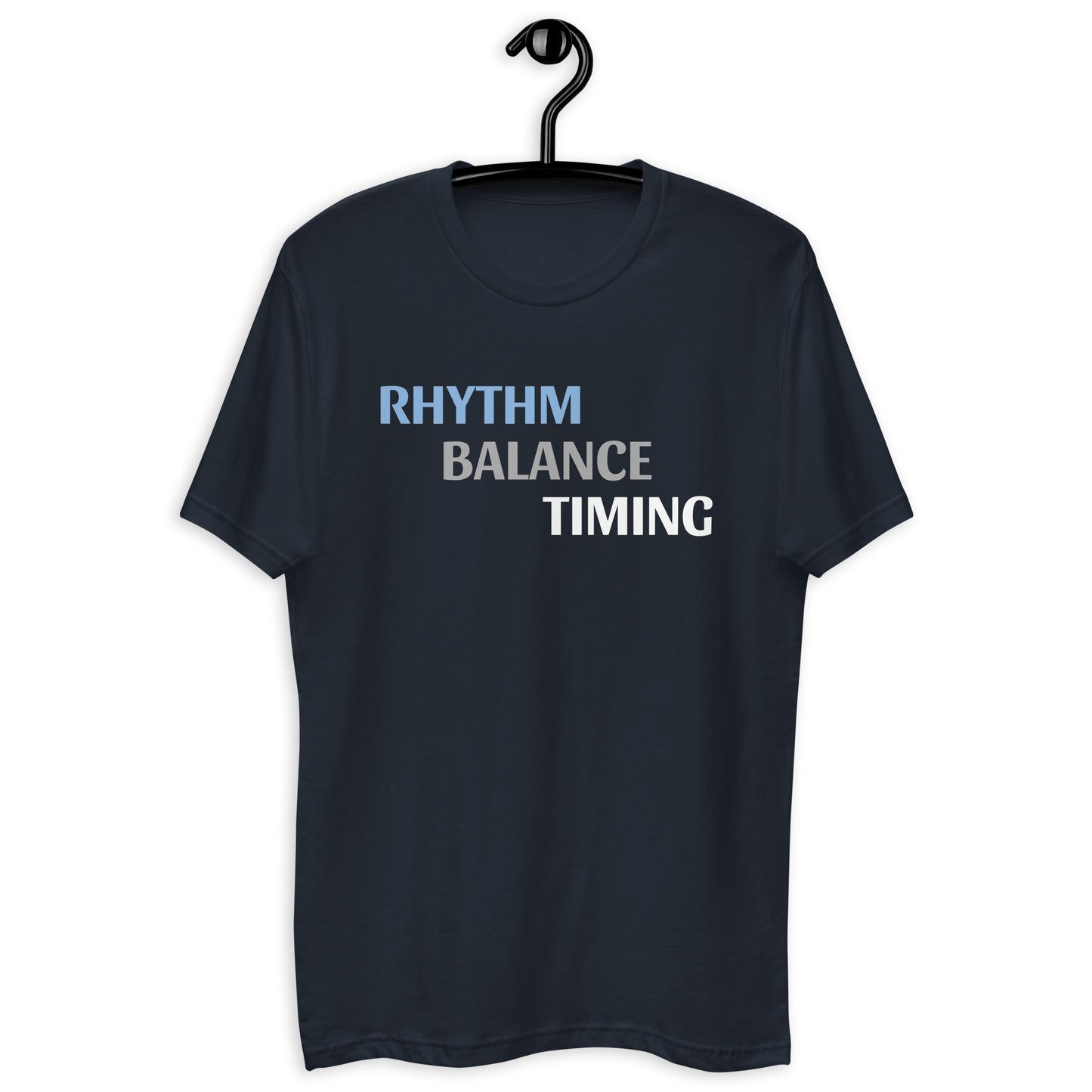 Short Sleeve Fitted T-shirt - Rhythm Balance Timing