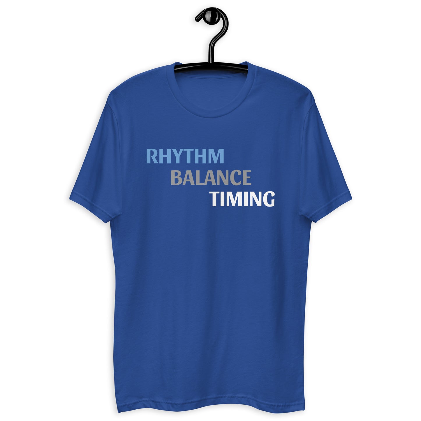 Short Sleeve Fitted T-shirt - Rhythm Balance Timing